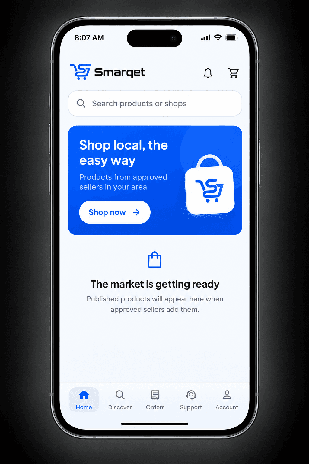 Smarqet marketplace app preview